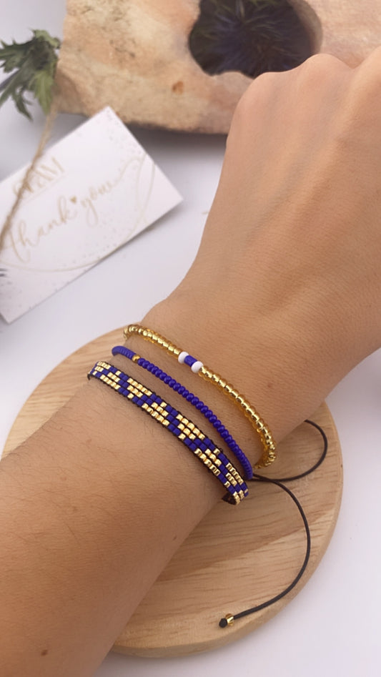 Blue slim bracelet