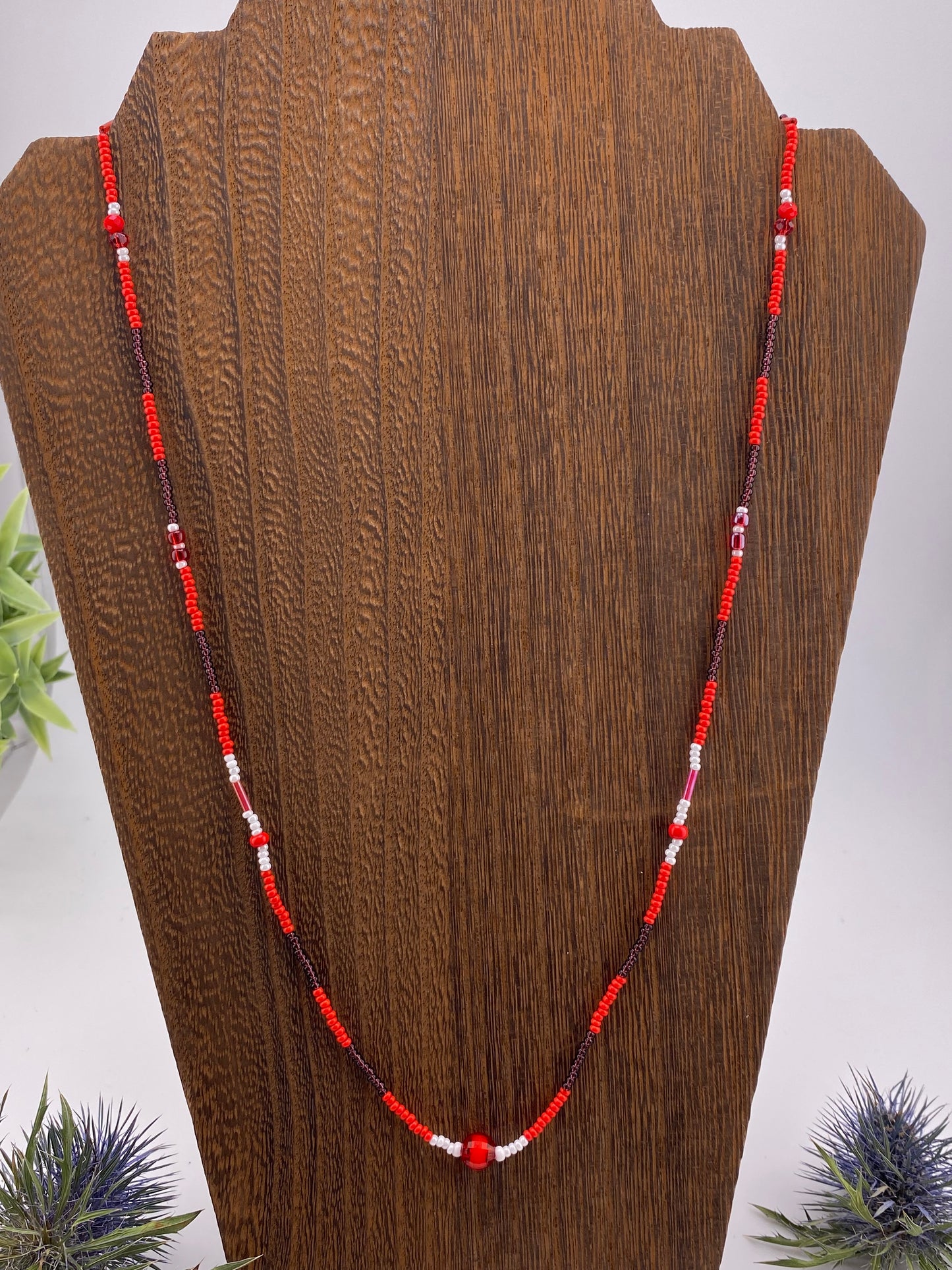 Long  Red Necklace