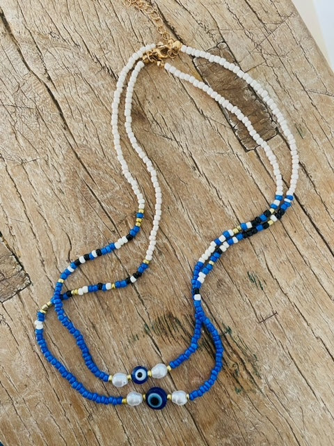 Blue necklace