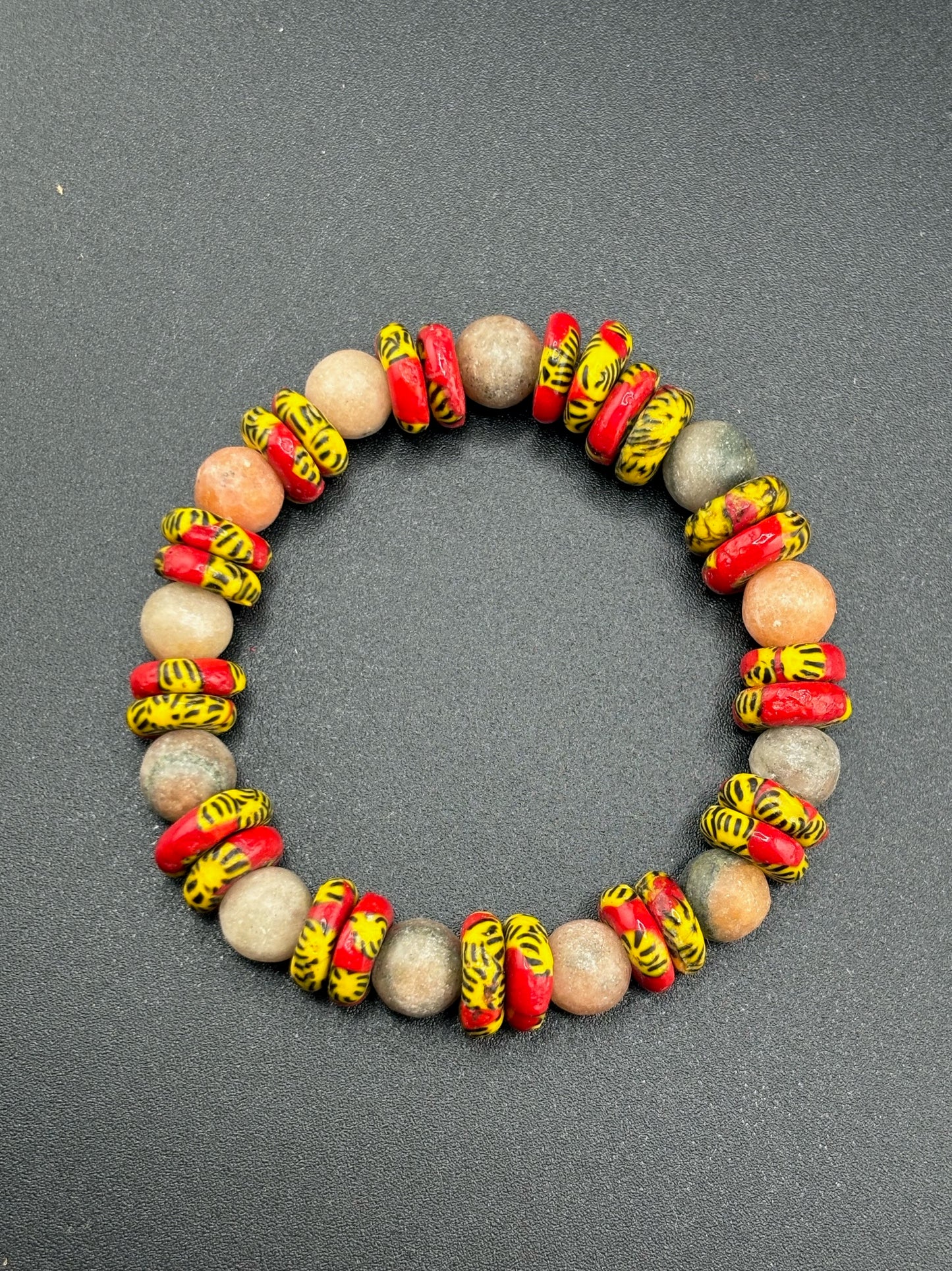 Natural Stone Elastic Bracelet